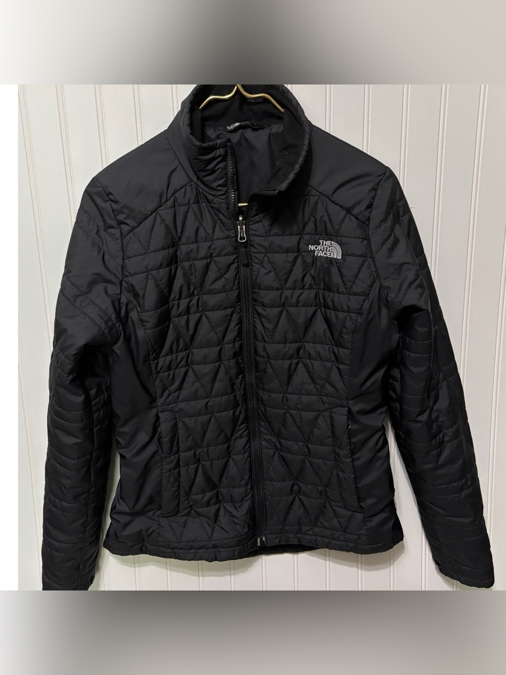 THE NORTH FACE Black Lightweight Quilted Puffer Jacket Coat Womens Size Small